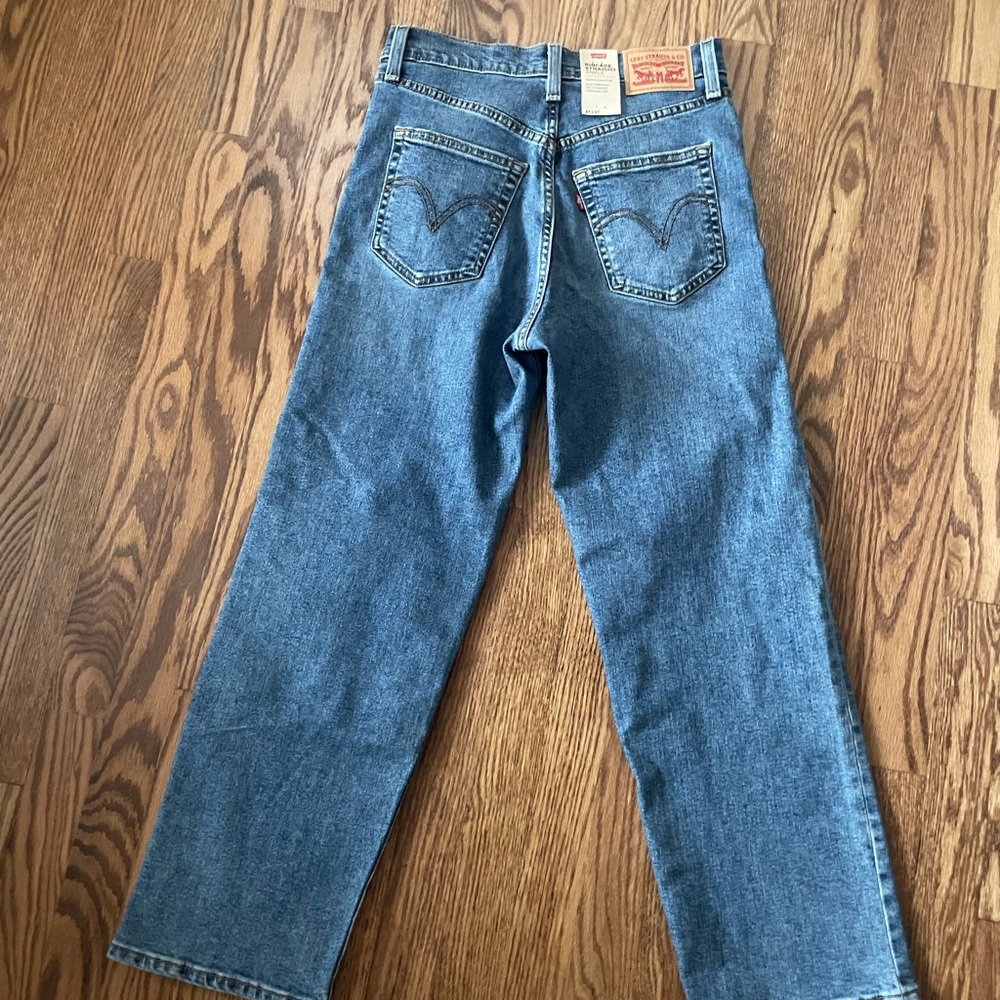 Women’s Denim Levi’s Rib Cage straight ankle super high rise Jeans 27x27